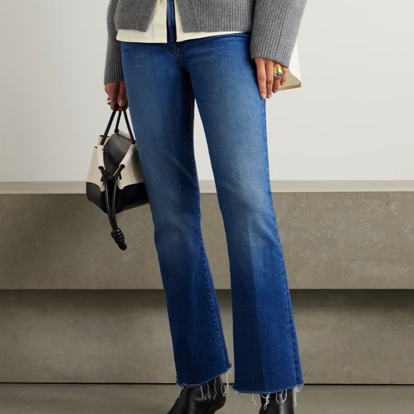 Mother Hustler Ankle Fray Jeans